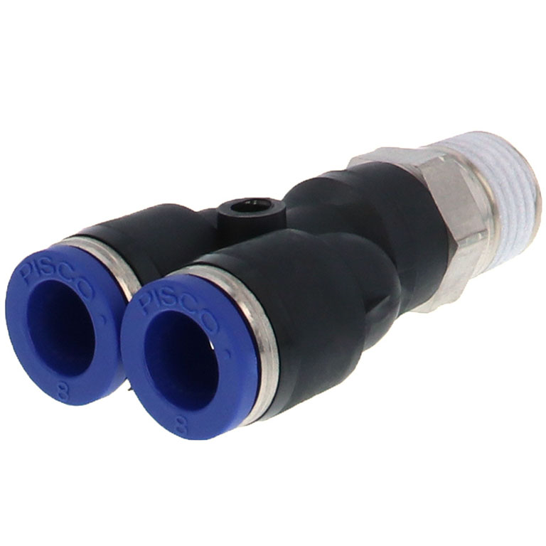 Alternative view of Đầu Nối Nhanh Khí Nén Dạng Chữ Y Ren Ngoài Pisco PX8-02SUS