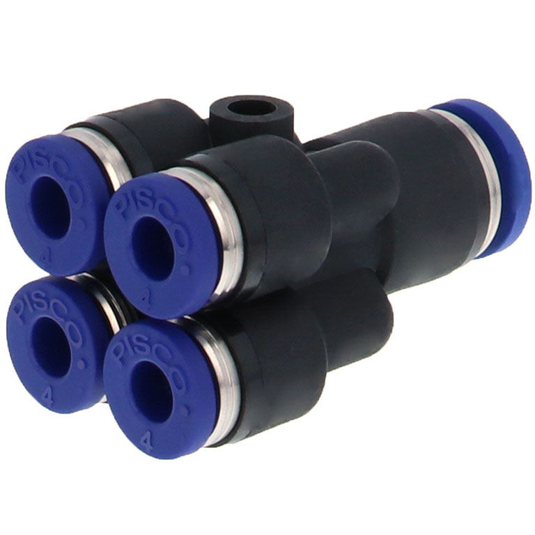 Alternative view of Đầu Nối Nhanh Khí Nén Chữ Y 5 Ngã Dạng Nối Giảm Pisco PRG6-4SUS