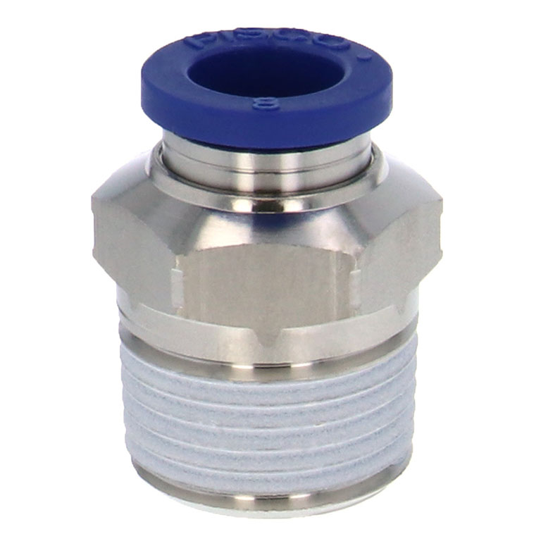 Alternative view of Đầu Nối Nhanh Khí Nén Dạng Thẳng Thân Lục Giác Ren Ngoài Pisco PC8-03SUS