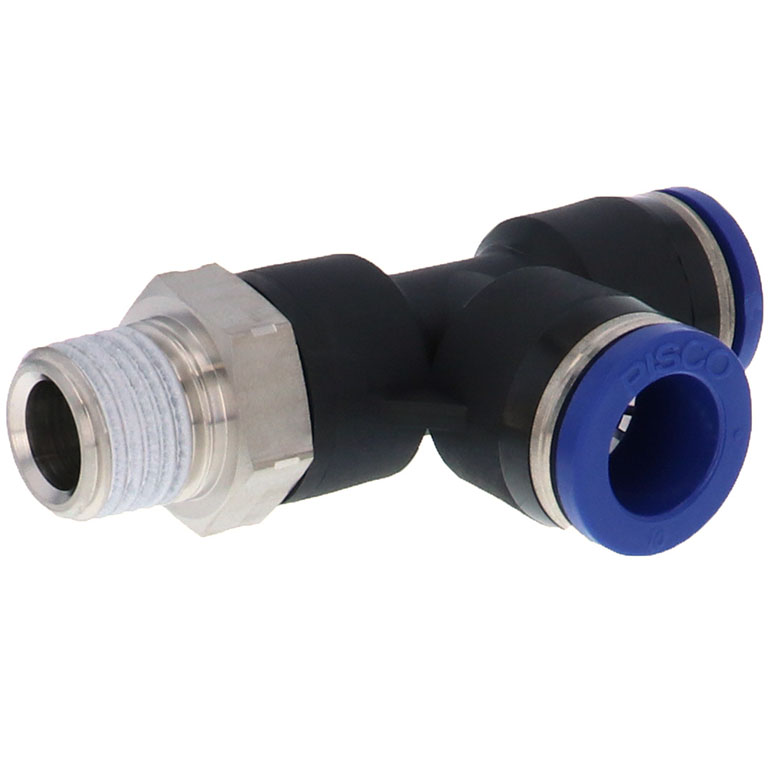 Alternative view of Đầu Nối Nhanh Khí Nén Dạng Chữ T Ren Ngoài Pisco PD10-02SUS