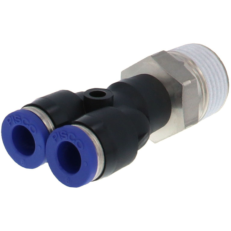 Alternative view of Đầu Nối Nhanh Khí Nén Dạng Chữ Y Ren Ngoài Pisco PX6-03SUS