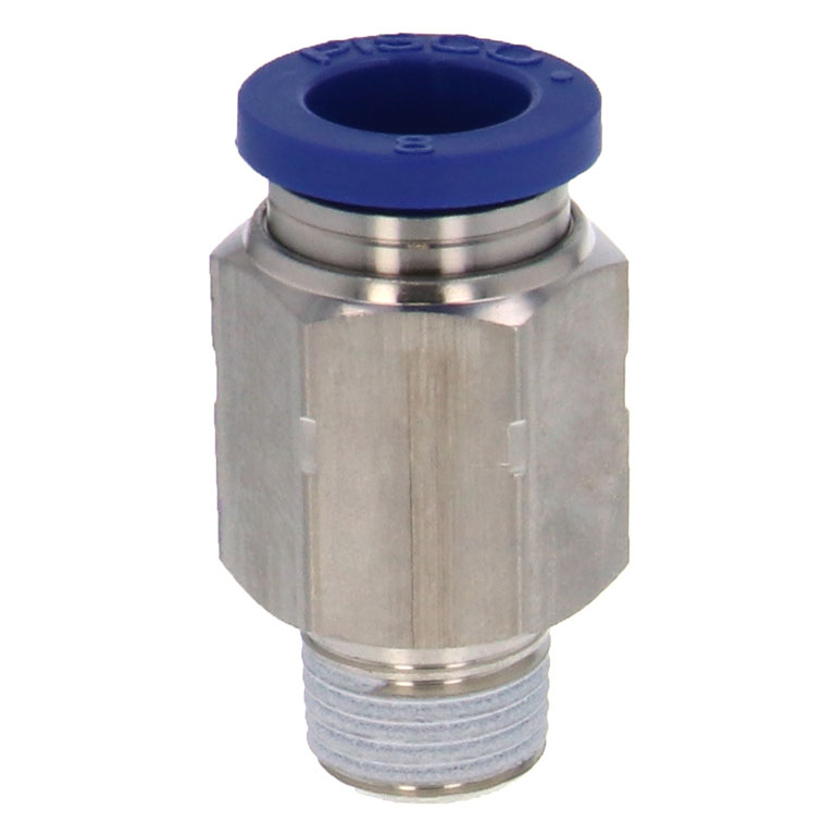 Alternative view of Đầu Nối Nhanh Khí Nén Dạng Thẳng Thân Lục Giác Ren Ngoài Pisco PC8-01SUS