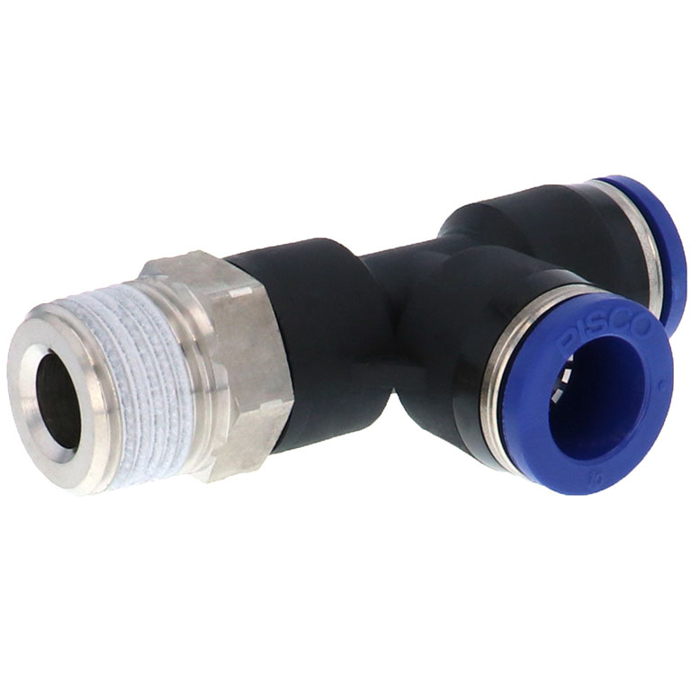 Alternative view of Đầu Nối Nhanh Khí Nén Dạng Chữ T Ren Ngoài Pisco PD10-03SUS