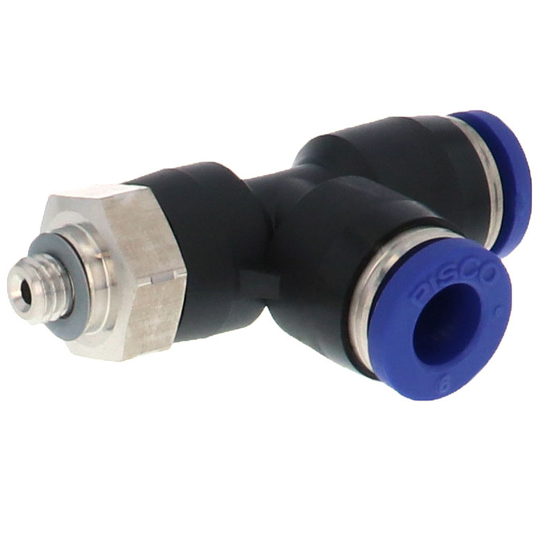 Alternative view of Đầu Nối Nhanh Khí Nén Dạng Chữ T Ren Ngoài Pisco PD6-M5SUS