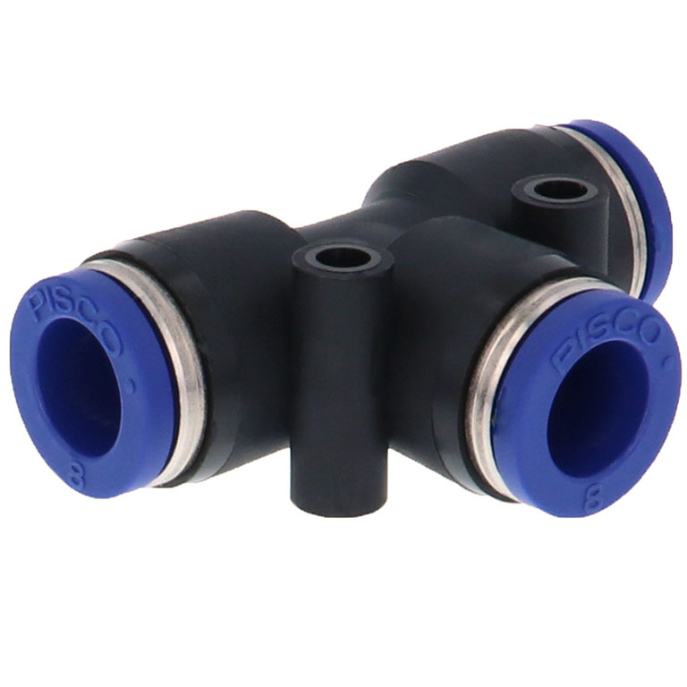 Alternative view of Đầu Nối Nhanh Khí Nén Chữ T Pisco PE8SUS