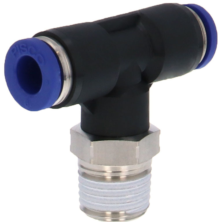 Alternative view of Đầu Nối Nhanh Khí Nén Dạng Chữ T Ren Ngoài Pisco PB6-02SUS