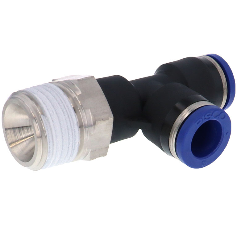 Alternative view of Đầu Nối Nhanh Khí Nén Dạng Chữ T Ren Ngoài Pisco PD10-04SUS