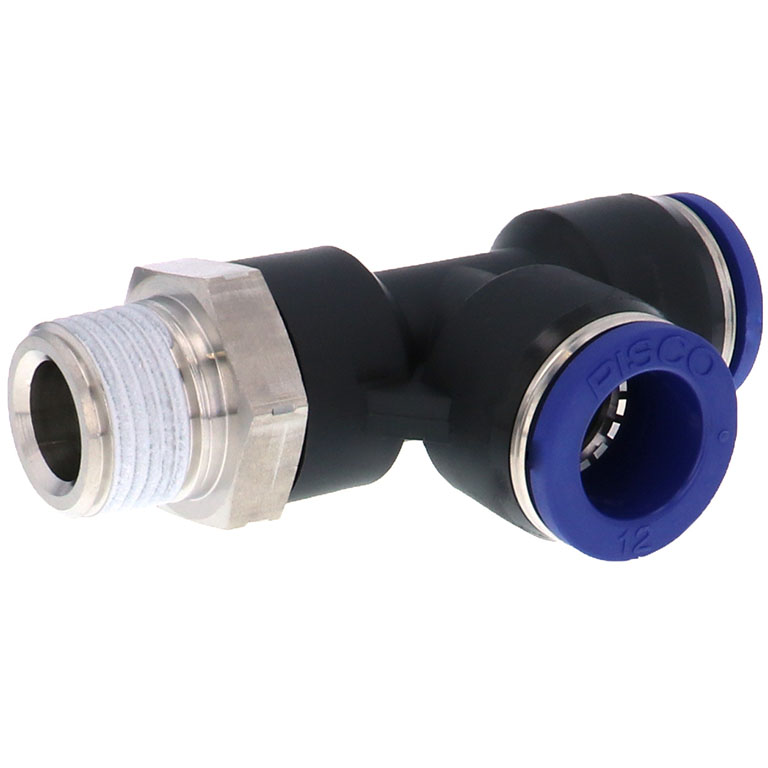 Alternative view of Đầu Nối Nhanh Khí Nén Dạng Chữ T Ren Ngoài Pisco PD12-03SUS