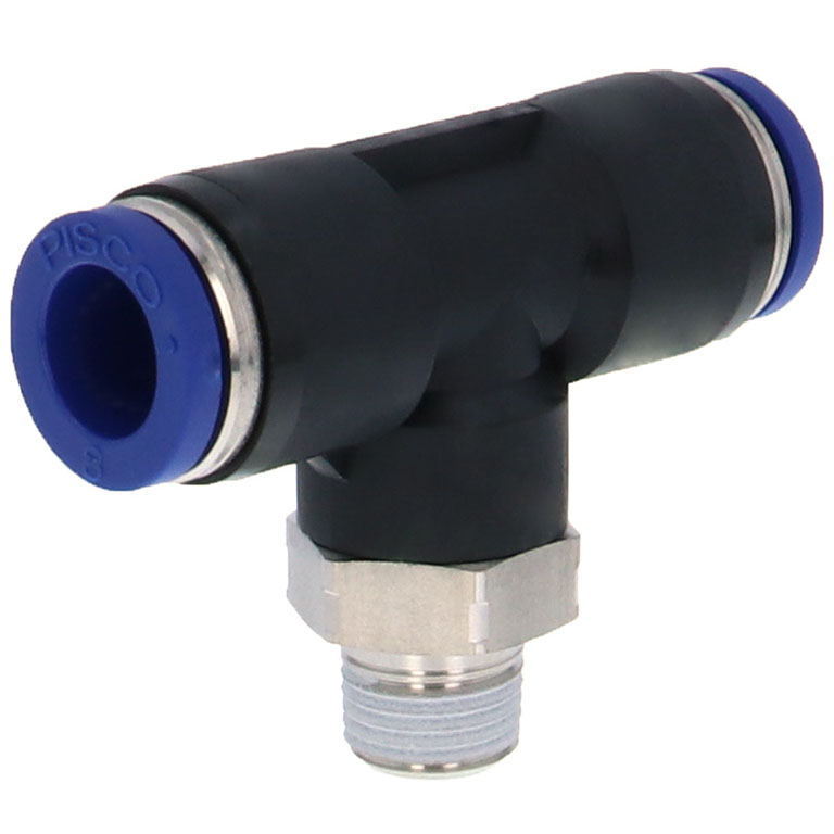 Alternative view of Đầu Nối Nhanh Khí Nén Dạng Chữ T Ren Ngoài Pisco PB8-01SUS