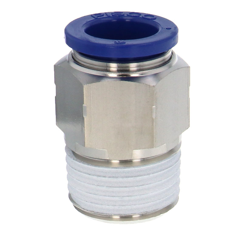 Alternative view of Đầu Nối Nhanh Khí Nén Dạng Thẳng Thân Lục Giác Ren Ngoài Pisco PC12-04SUS