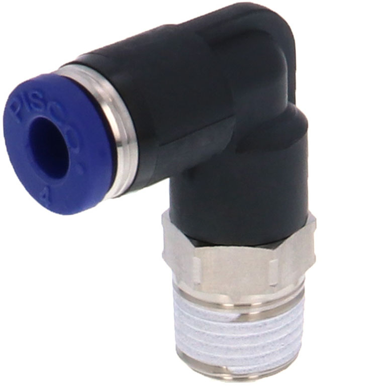 Alternative view of Đầu Nối Nhanh Khí Nén Dạng Cong 90° Ren Ngoài Pisco PL4-01SUS