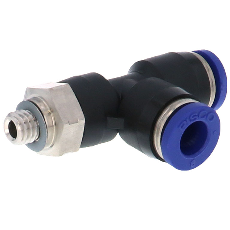 Alternative view of Đầu Nối Nhanh Khí Nén Dạng Chữ T Ren Ngoài Pisco PD6-M6SUS