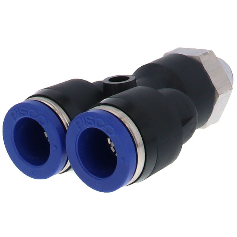 Alternative view of Đầu Nối Nhanh Khí Nén Dạng Chữ Y Ren Ngoài Pisco PX10-01SUS