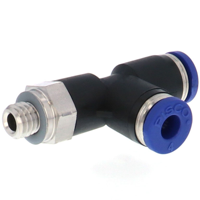 Alternative view of Đầu Nối Nhanh Khí Nén Dạng Chữ T Ren Ngoài Pisco PD4-M6SUS
