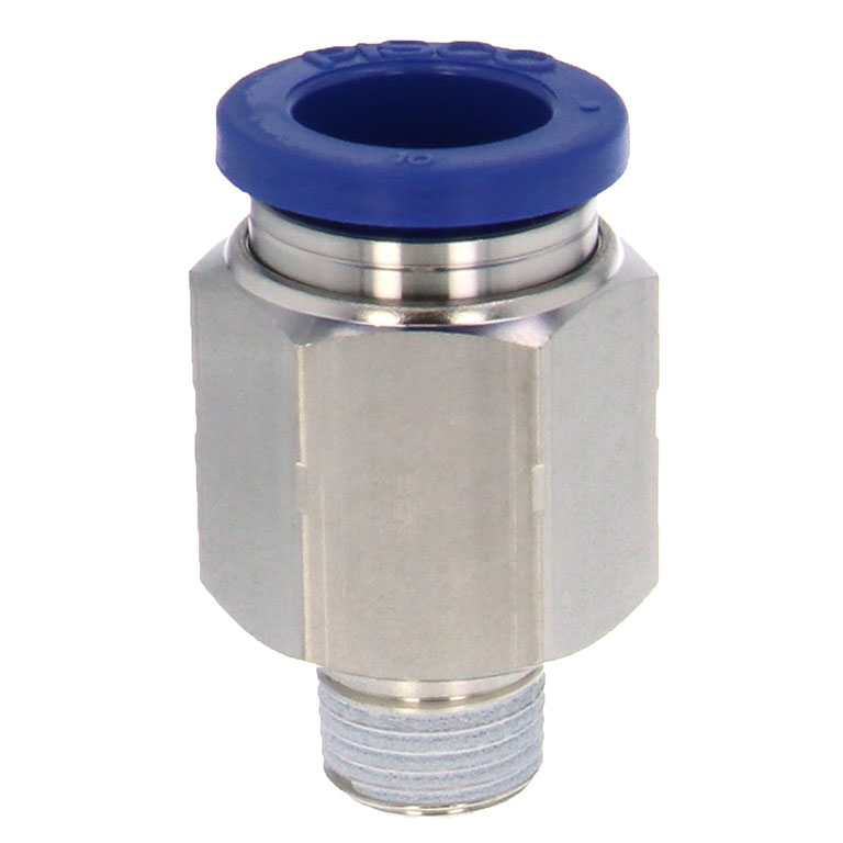 Alternative view of Đầu Nối Nhanh Khí Nén Dạng Thẳng Thân Lục Giác Ren Ngoài Pisco PC10-01SUS