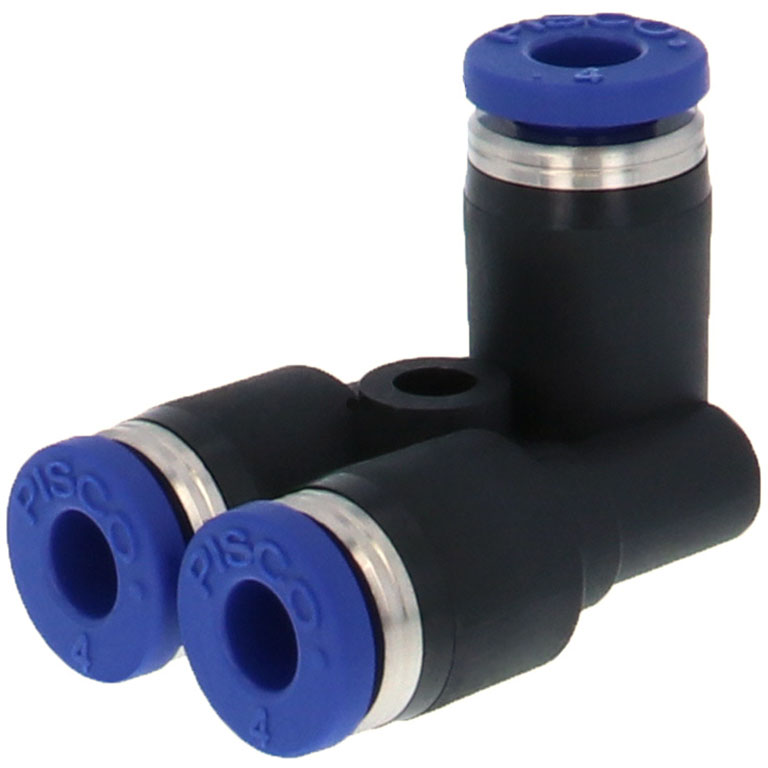 Alternative view of Đầu Nối Nhanh Khí Nén Ba Ngã Cong 90° Pisco PAU4SUS