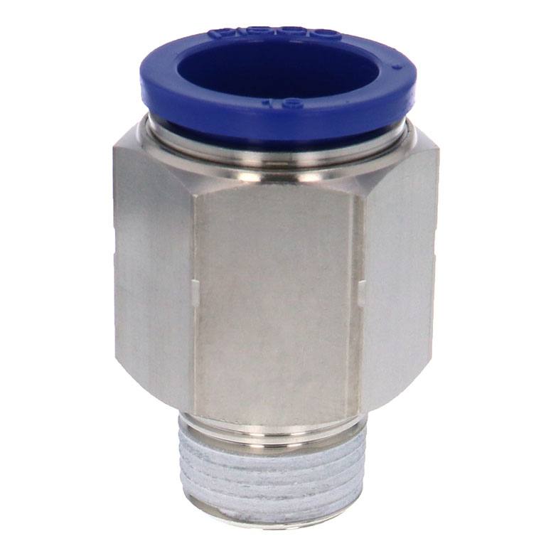 Alternative view of Đầu Nối Nhanh Khí Nén Dạng Thẳng Thân Lục Giác Ren Ngoài Pisco PC16-03SUS