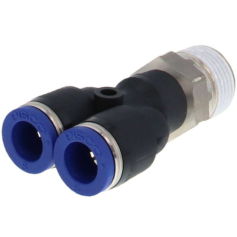 Alternative view of Đầu Nối Nhanh Khí Nén Dạng Chữ Y Ren Ngoài Pisco PX8-03SUS