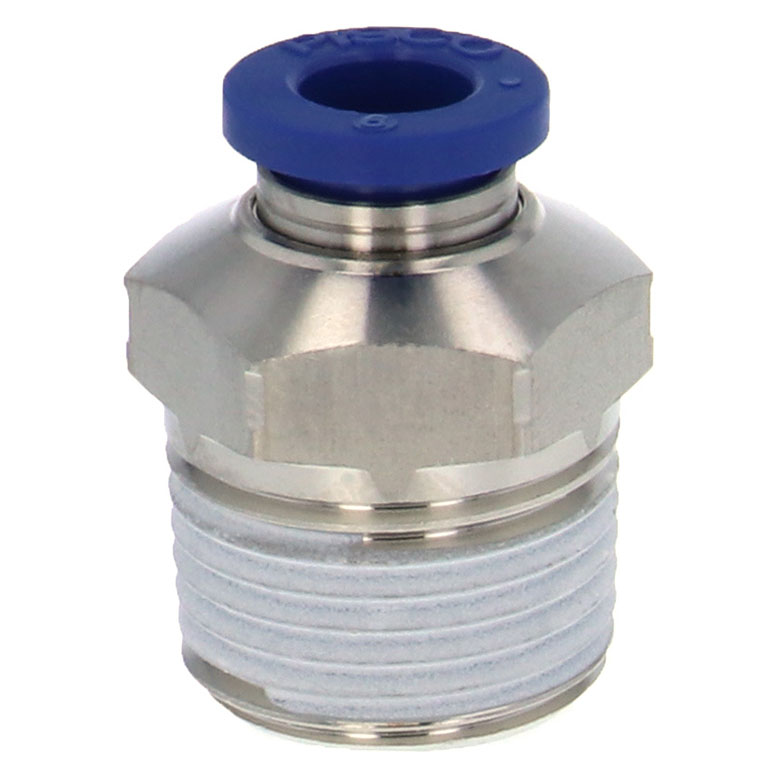 Alternative view of Đầu Nối Nhanh Khí Nén Dạng Thẳng Thân Lục Giác Ren Ngoài Pisco PC6-03SUS