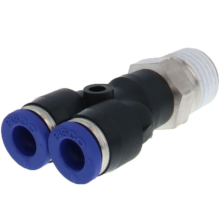 Alternative view of Đầu Nối Nhanh Khí Nén Dạng Chữ Y Ren Ngoài Pisco PX6-02SUS