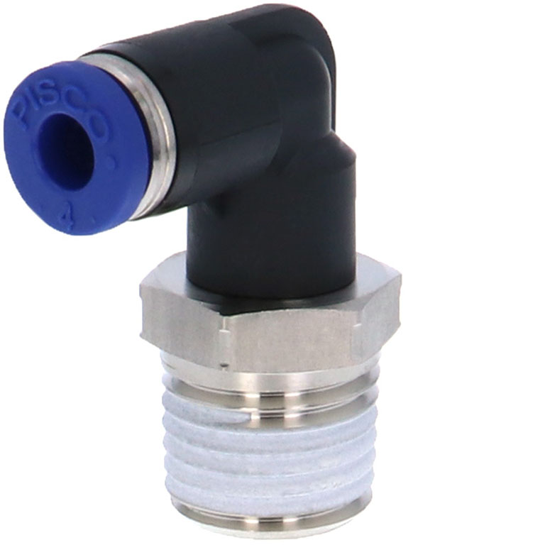 Alternative view of Đầu Nối Nhanh Khí Nén Dạng Cong 90° Ren Ngoài Pisco PL4-02SUS