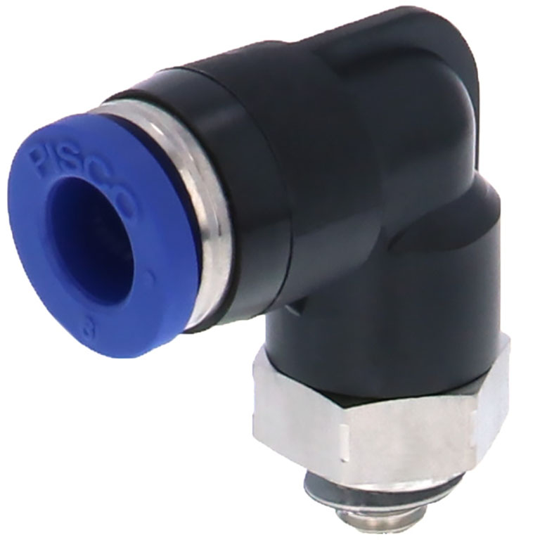 Alternative view of Đầu Nối Nhanh Khí Nén Dạng Cong 90° Ren Ngoài Pisco PL6-M5SUS