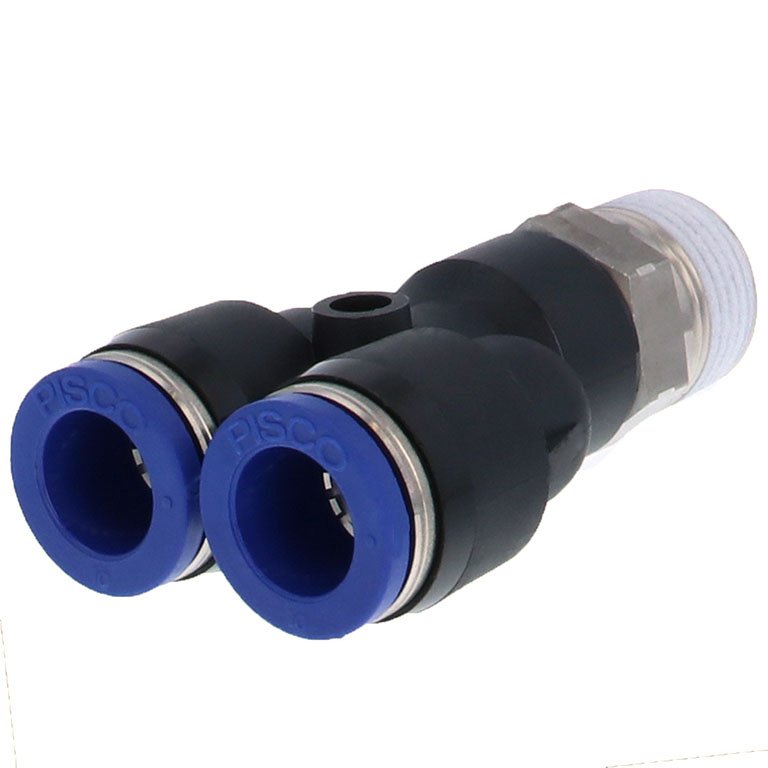 Alternative view of Đầu Nối Nhanh Khí Nén Dạng Chữ Y Ren Ngoài Pisco PX10-03SUS