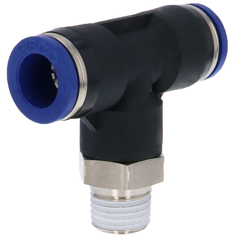 Alternative view of Đầu Nối Nhanh Khí Nén Dạng Chữ T Ren Ngoài Pisco PB10-02SUS