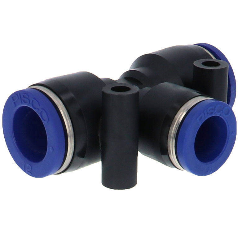 Alternative view of Đầu Nối Nhanh Khí Nén Chữ T Dạng Nối Giảm Pisco PEG12-10SUS