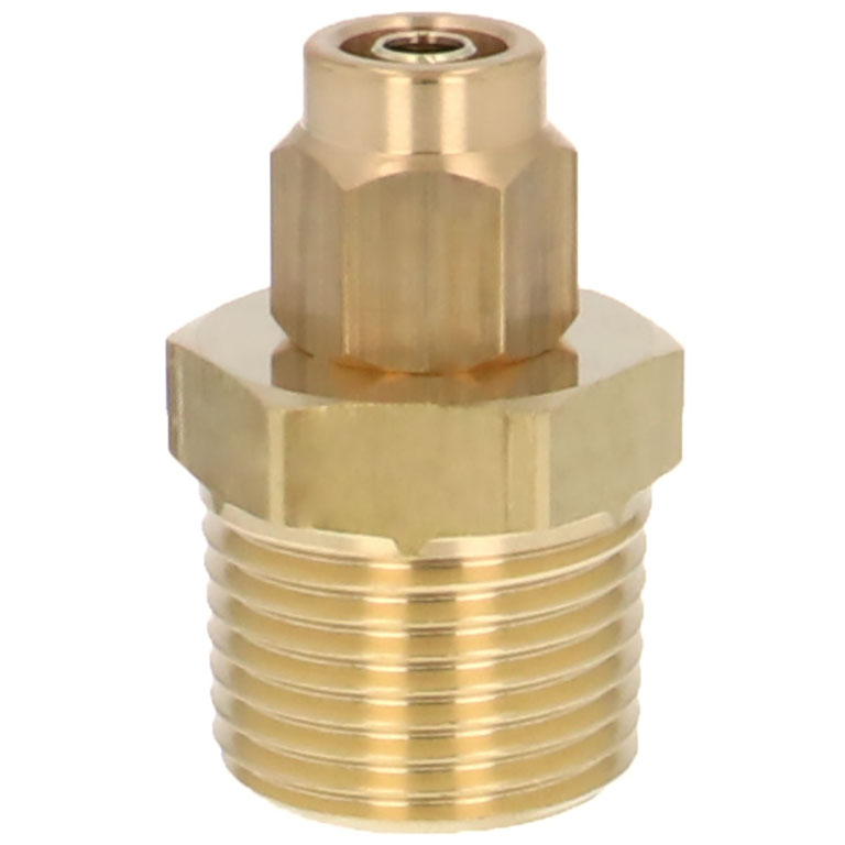 Alternative view of Đầu Ngạnh Nối Ống Có Đai Ốc Xiết Dạng Thẳng Thân Lục Giác Ren Ngoài Pisco NKC0640-03