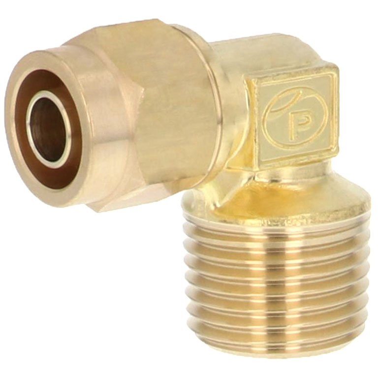 Alternative view of Đầu Ngạnh Nối Ống Có Đai Ốc Xiết Dạng Cong 90° Ren Ngoài Pisco NKL1280-04