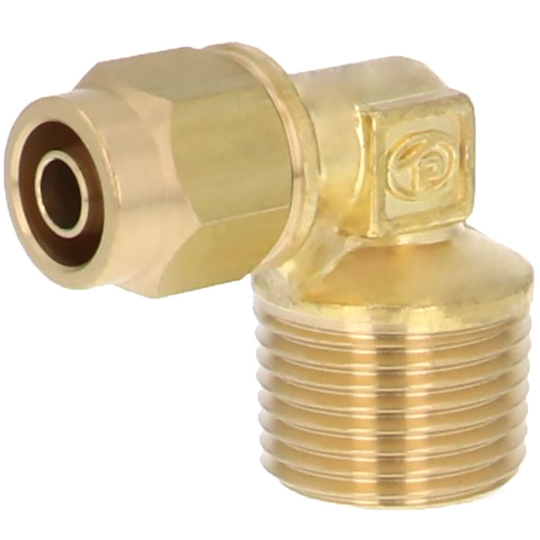 Alternative view of Đầu Ngạnh Nối Ống Có Đai Ốc Xiết Dạng Cong 90° Ren Ngoài Pisco NKL0850-03