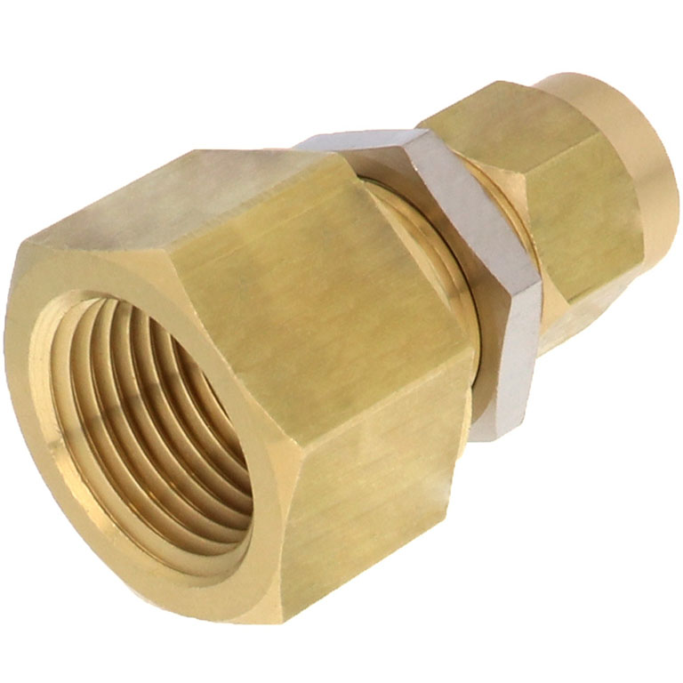 Alternative view of Đầu Ngạnh Nối Ống Có Đai Ốc Xiết Dạng Lắp Vách Ren Trong Pisco NKMF1280-04