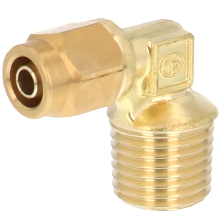 Alternative view of Đầu Ngạnh Nối Ống Có Đai Ốc Xiết Dạng Cong 90° Ren Ngoài Pisco NKL0640-02