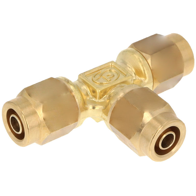 Alternative view of Đầu Ngạnh Nối Ống Có Đai Ốc Xiết Dạng Chữ T Pisco NKE0640