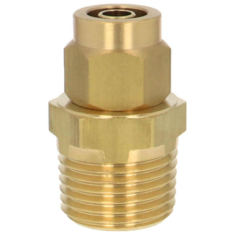 Alternative view of Đầu Ngạnh Nối Ống Có Đai Ốc Xiết Dạng Thẳng Thân Lục Giác Ren Ngoài Pisco NKC1065-04