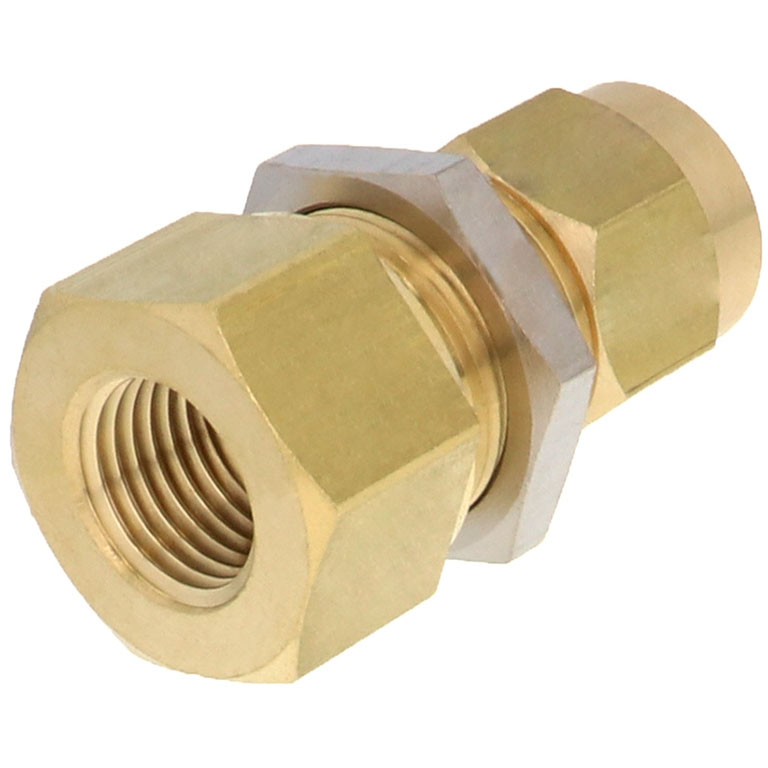 Alternative view of Đầu Ngạnh Nối Ống Có Đai Ốc Xiết Dạng Lắp Vách Ren Trong Pisco NKMF1280-02