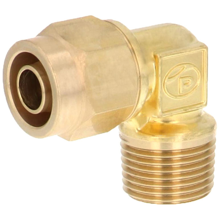 Alternative view of Đầu Ngạnh Nối Ống Có Đai Ốc Xiết Dạng Cong 90° Ren Ngoài Pisco NKL1280-03