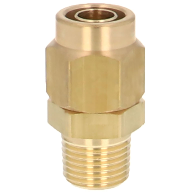 Alternative view of Đầu Ngạnh Nối Ống Có Đai Ốc Xiết Dạng Thẳng Thân Lục Giác Ren Ngoài Pisco NKC0860-01