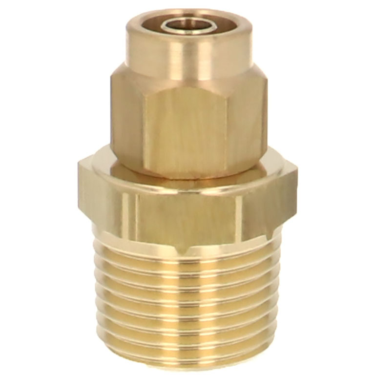 Alternative view of Đầu Ngạnh Nối Ống Có Đai Ốc Xiết Dạng Thẳng Thân Lục Giác Ren Ngoài Pisco NKC0850-03