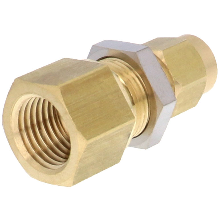 Alternative view of Đầu Ngạnh Nối Ống Có Đai Ốc Xiết Dạng Lắp Vách Ren Trong Pisco NKMF0850-02