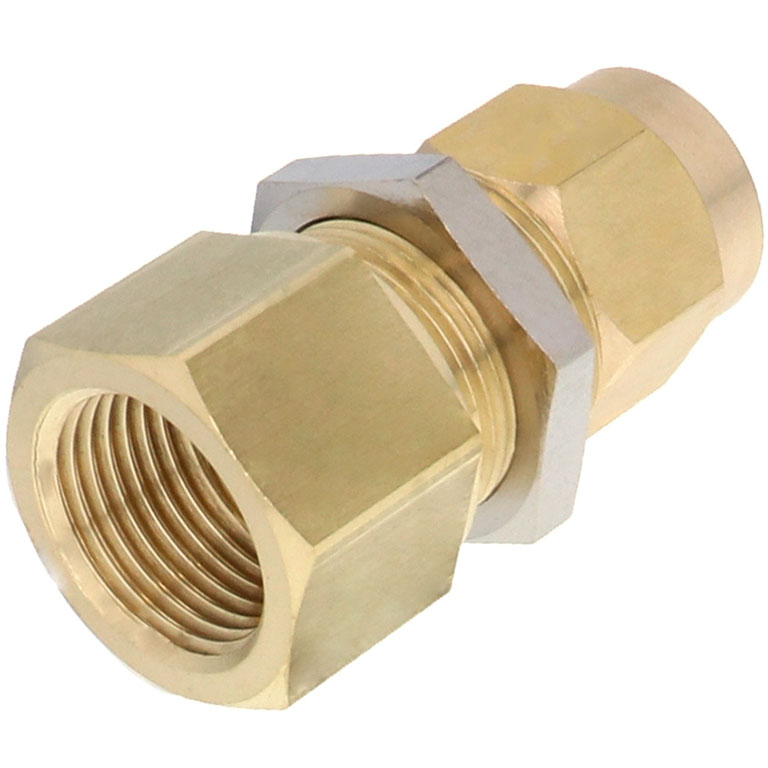 Alternative view of Đầu Ngạnh Nối Ống Có Đai Ốc Xiết Dạng Lắp Vách Ren Trong Pisco NKMF1280-03