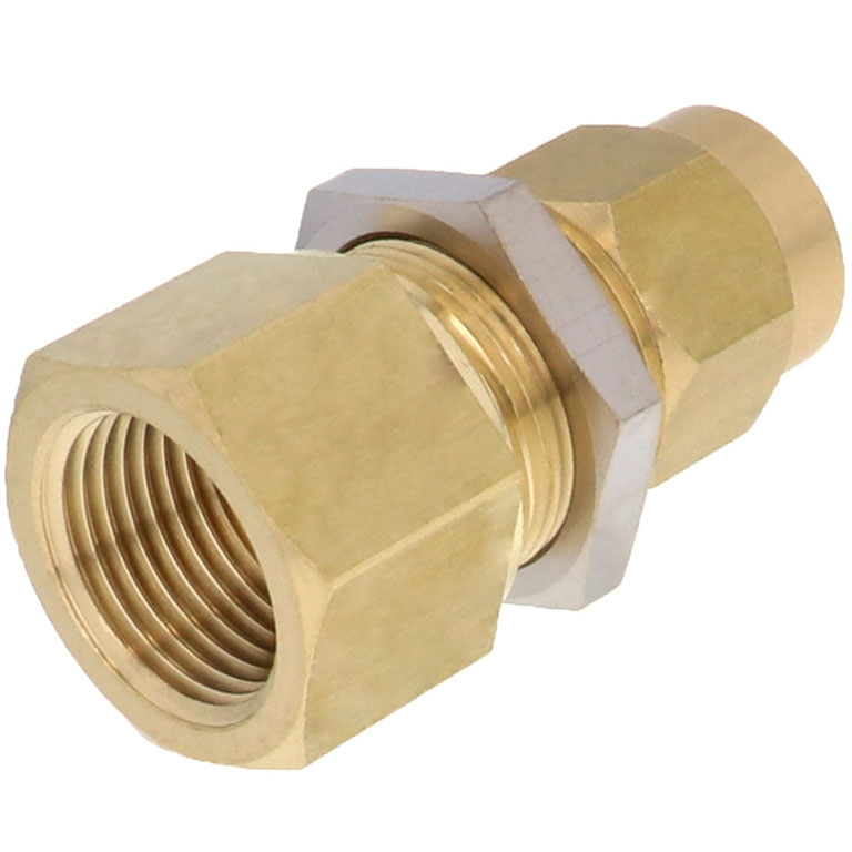 Alternative view of Đầu Ngạnh Nối Ống Có Đai Ốc Xiết Dạng Lắp Vách Ren Trong Pisco NKMF1065-03