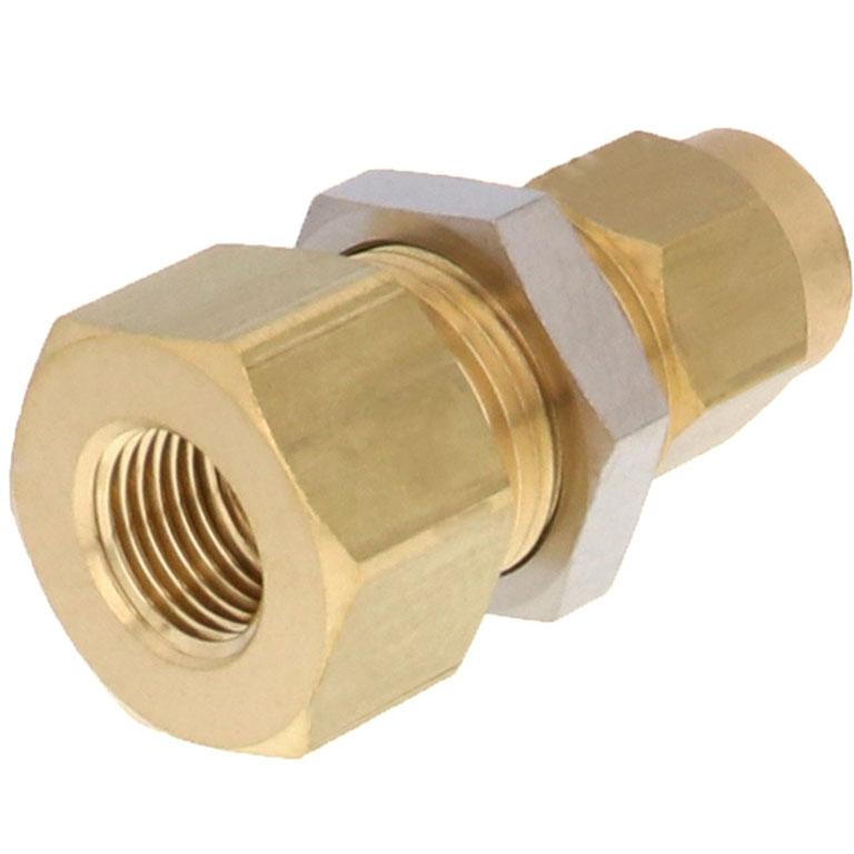 Alternative view of Đầu Ngạnh Nối Ống Có Đai Ốc Xiết Dạng Lắp Vách Ren Trong Pisco NKMF0860-01