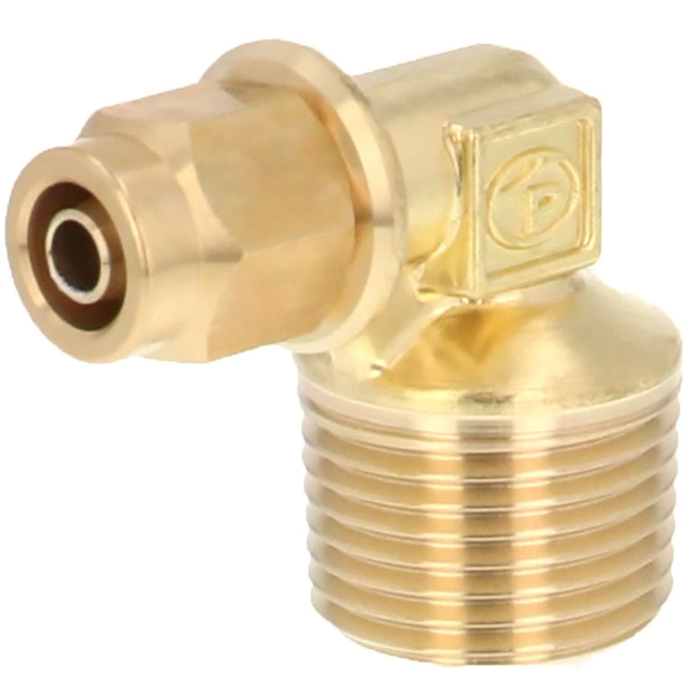 Alternative view of Đầu Ngạnh Nối Ống Có Đai Ốc Xiết Dạng Cong 90° Ren Ngoài Pisco NKL0640-03