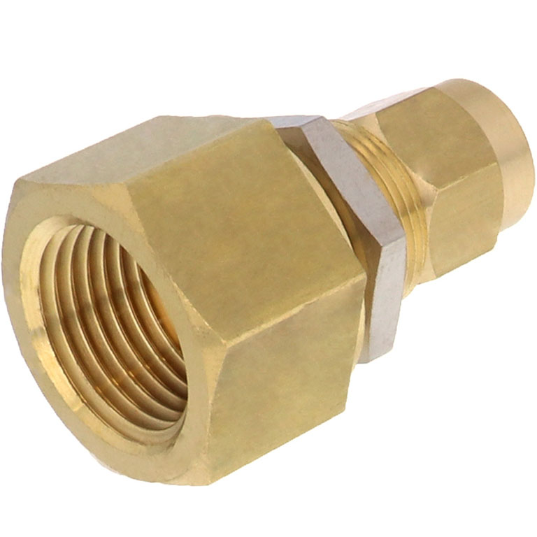 Alternative view of Đầu Ngạnh Nối Ống Có Đai Ốc Xiết Dạng Lắp Vách Ren Trong Pisco NKMF1065-04