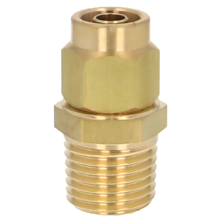 Alternative view of Đầu Ngạnh Nối Ống Có Đai Ốc Xiết Dạng Thẳng Thân Lục Giác Ren Ngoài Pisco NKC0850-02