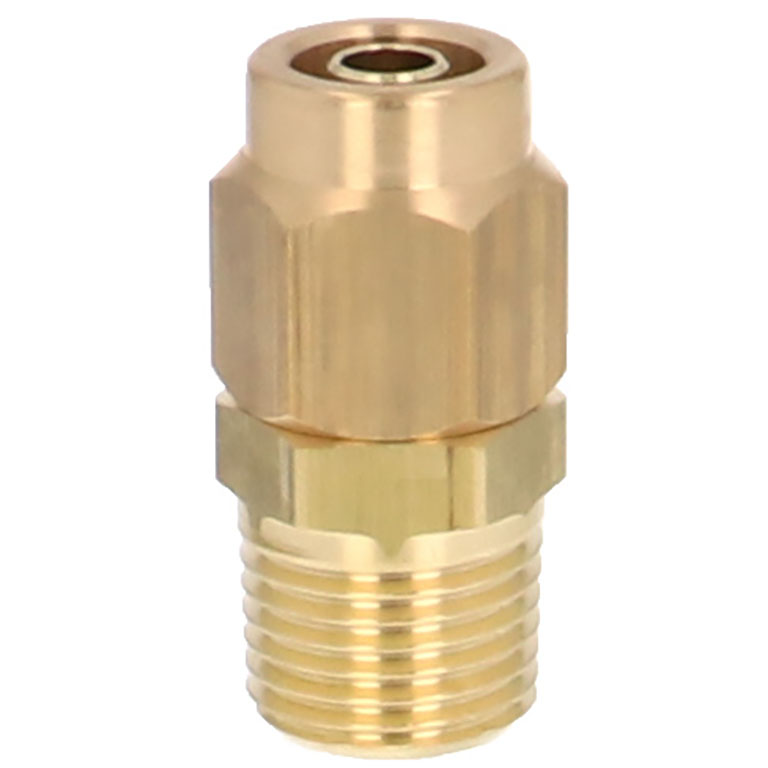 Alternative view of Đầu Ngạnh Nối Ống Có Đai Ốc Xiết Dạng Thẳng Thân Lục Giác Ren Ngoài Pisco NKC0640-01