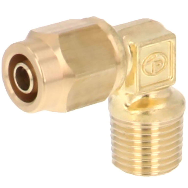 Alternative view of Đầu Ngạnh Nối Ống Có Đai Ốc Xiết Dạng Cong 90° Ren Ngoài Pisco NKL0640-01