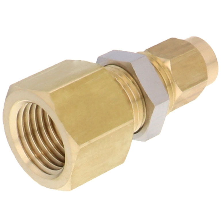 Alternative view of Đầu Ngạnh Nối Ống Có Đai Ốc Xiết Dạng Lắp Vách Ren Trong Pisco NKMF0640-02